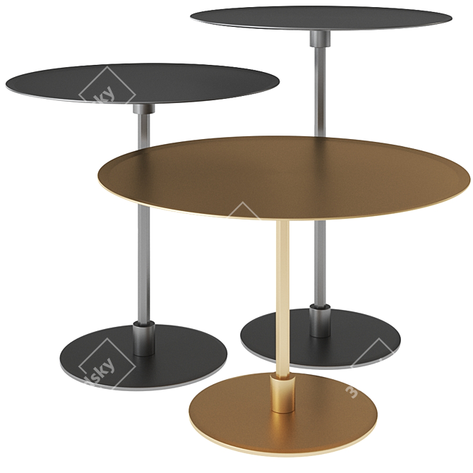 Acerbis Gong Coffee Table - Sleek Italian Design 3D model image 2