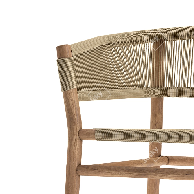 Ethimo Kilt Lounge Chair: Elegant Comfort for Your Space 3D model image 4