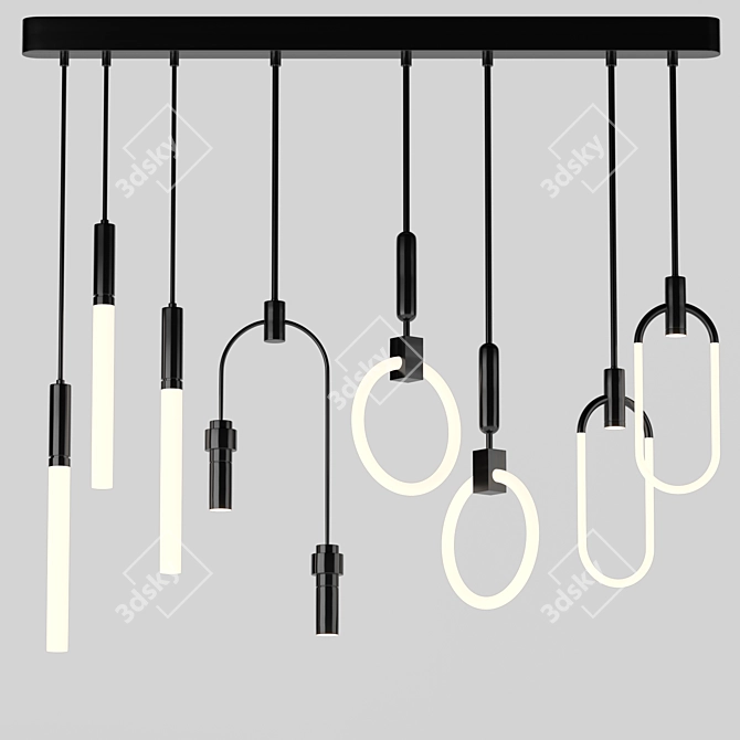 Sleek Pendant Lamp Collection 3D model image 5