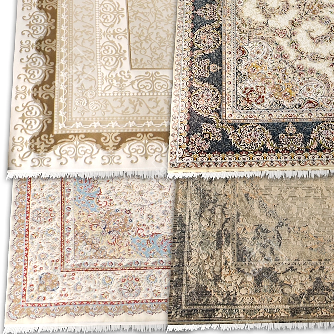 Luxury Persian Carpet Collection - 4K Texture 3D model image 3