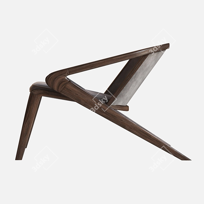 Modern Lounge Chair: Alexandre Caldas 3D model image 3