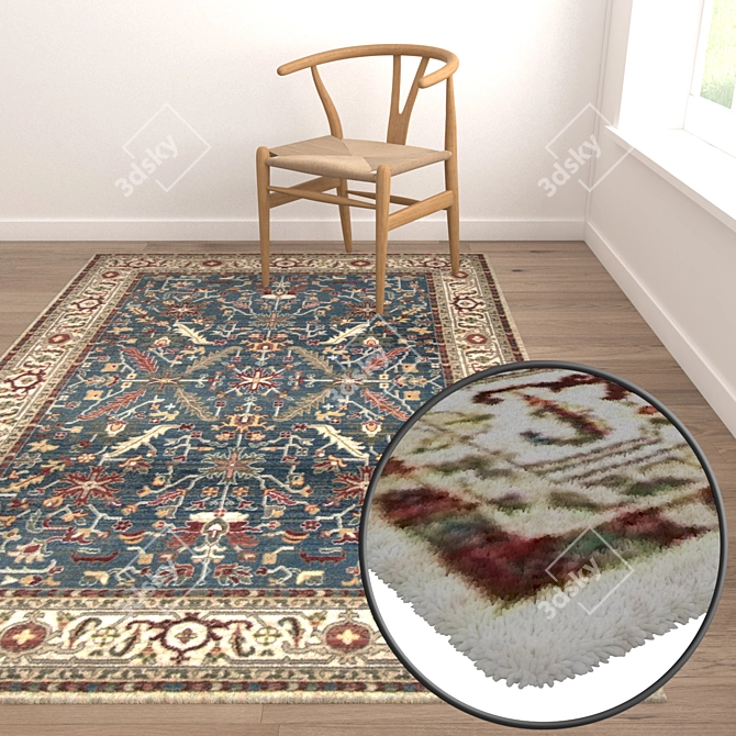 Luxury Carpet Set for Stunning Renders 3D model image 5