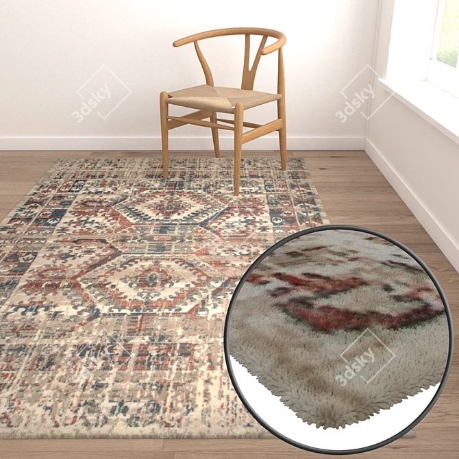 Luxury Carpet Set: High-Quality Textures 3D model image 5