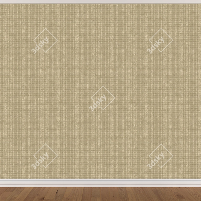 Seamless Wallpaper Set - 3 Color Options 3D model image 2