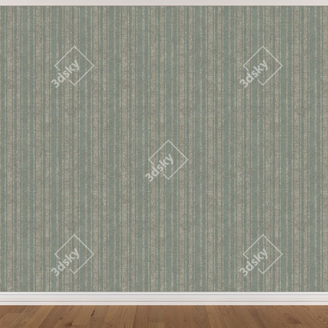 Seamless Wallpaper Set - 3 Color Options 3D model image 3