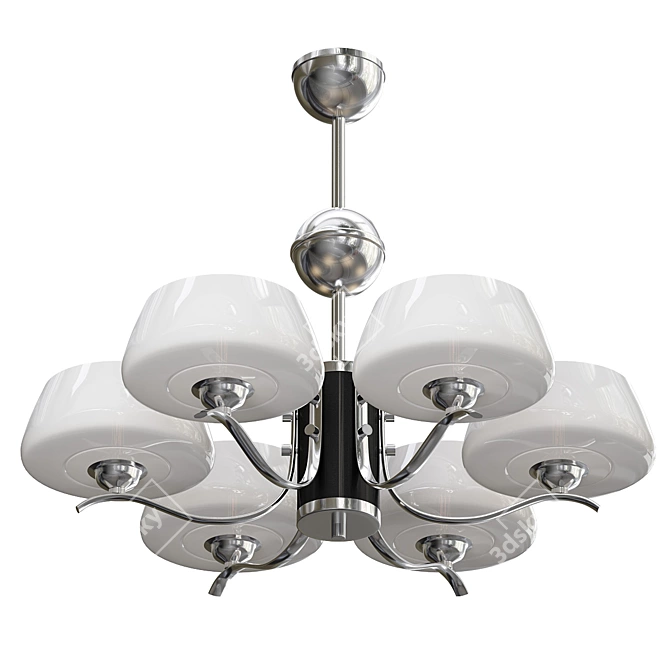 Vintage Art Deco Chandelier 3D model image 1