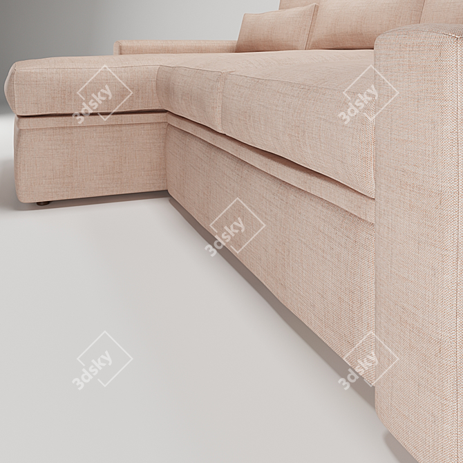 Modern Corner Sofa with Spacious Design 3D model image 3