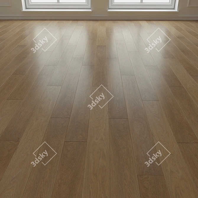 Parquet laminate flooring 3D model image 3