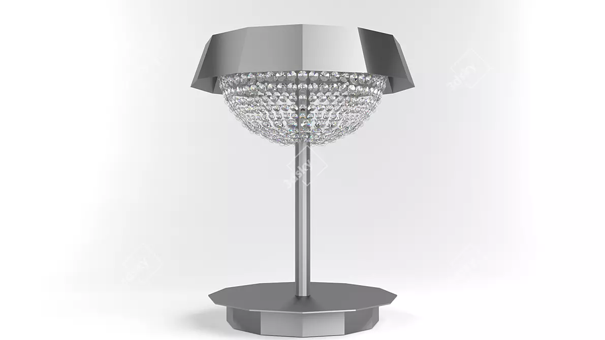 Crystalline Glass Table Lamp 3D model image 1