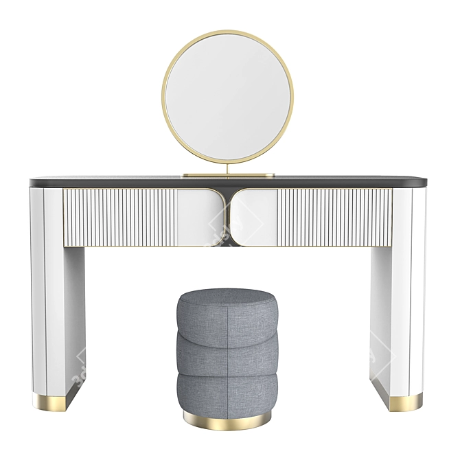 Elegant Vanity Table 2012 3D model image 6