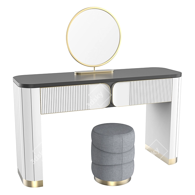 Elegant Vanity Table 2012 3D model image 7
