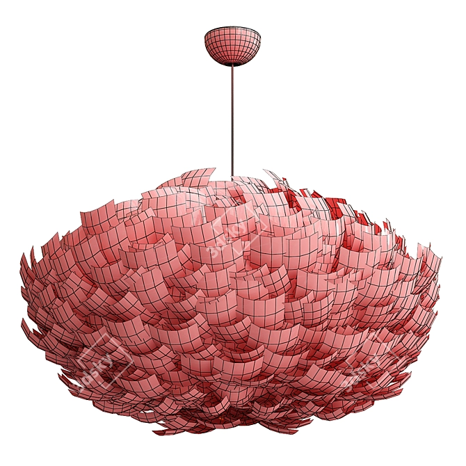 Elegant Feather Chandelier: Vita Copenhagen 3D model image 2