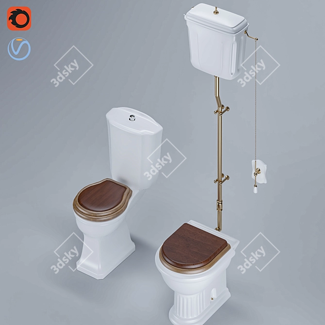 Modern WC Model 01 - 2015 3D model image 1