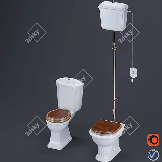 Modern WC Model 01 - 2015 3D model image 4