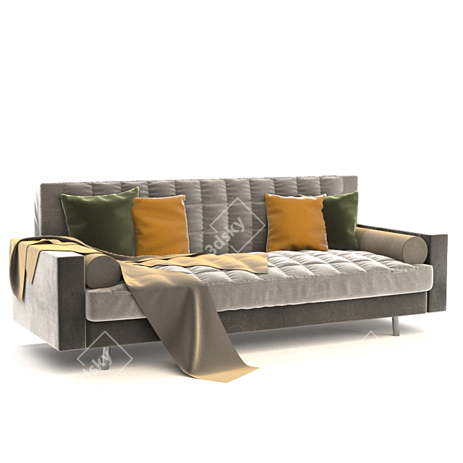 Modern Rok 003 Sofa: 3D Max & Obj Files! 3D model image 1