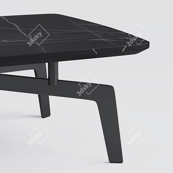 Evelyn Marble Coffee Table 3D model image 2