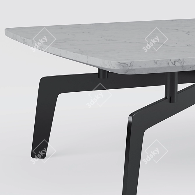 Evelyn Marble Coffee Table 3D model image 3