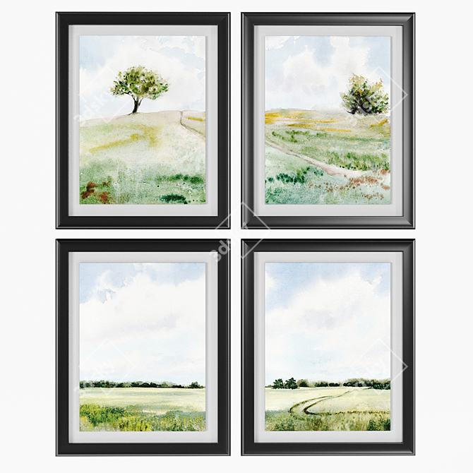 Farmhouse Chic Art Frames - 101x81cm - Multiple Colors 3D model image 1