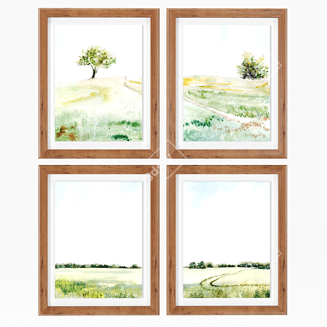 Farmhouse Chic Art Frames - 101x81cm - Multiple Colors 3D model image 2