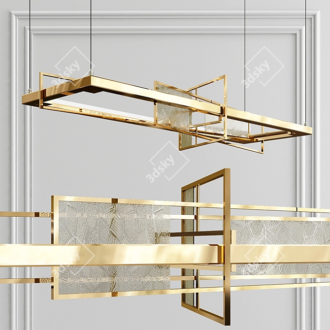 Sculpted Elegance: Taper & Forge Pendant Lamps 3D model image 2