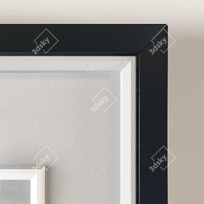 Modern Palm Art Frames, 50x70cm 3D model image 3