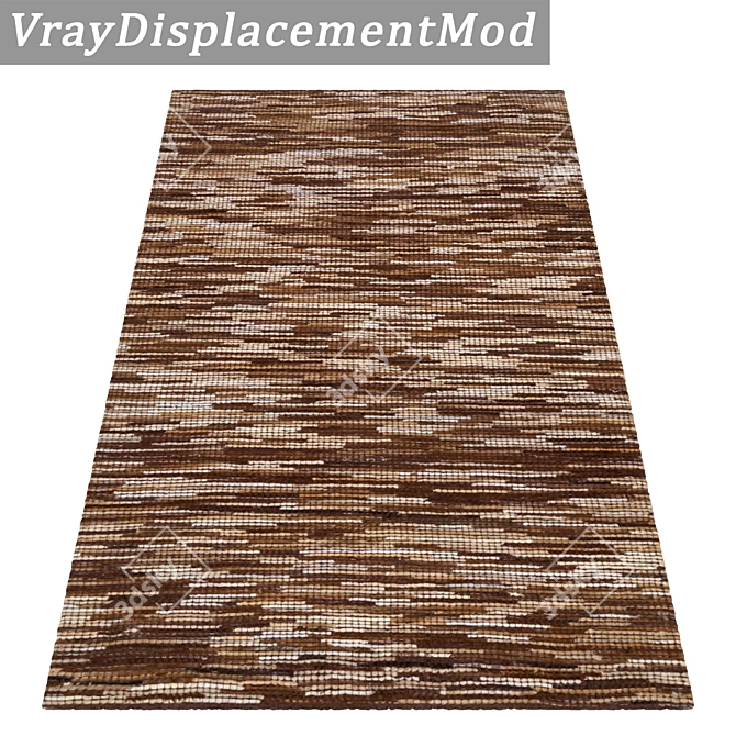 Luxury 3-Piece Carpet Set 3D model image 3