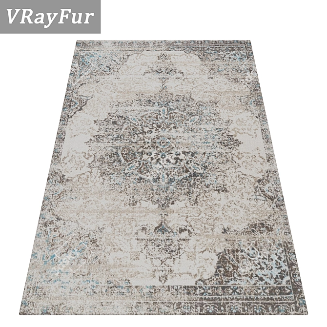 Title: Luxury Carpet Set for Versatile Styles 3D model image 2