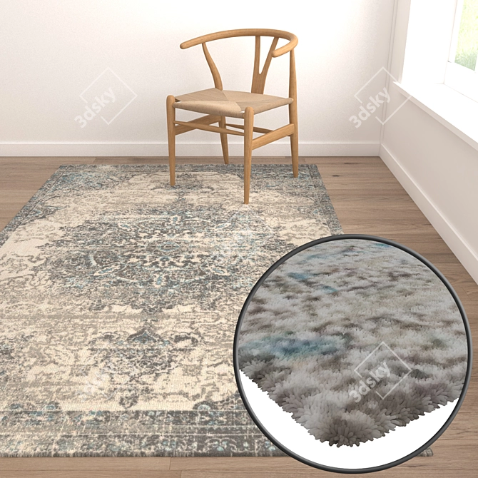Title: Luxury Carpet Set for Versatile Styles 3D model image 5