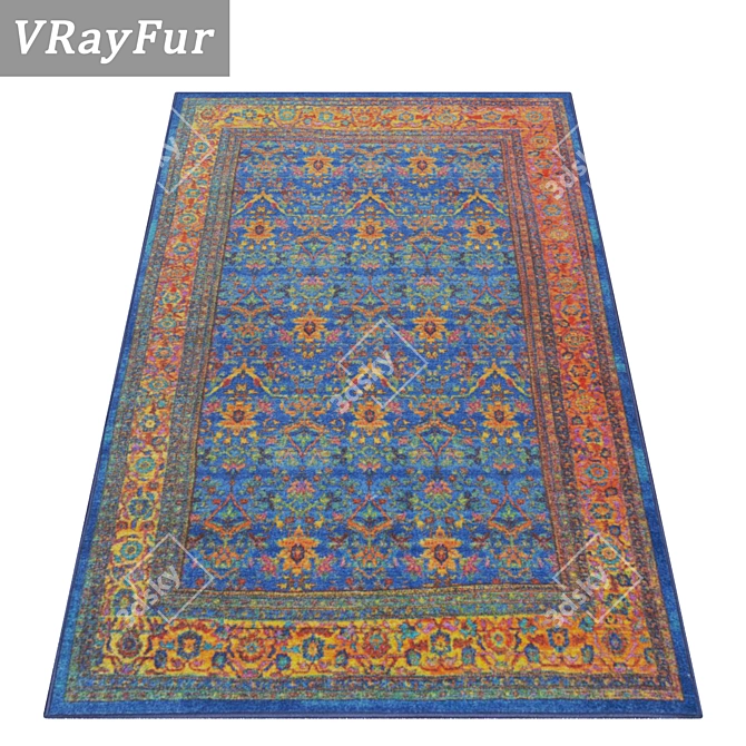 High-Quality Carpets Set 3D model image 2