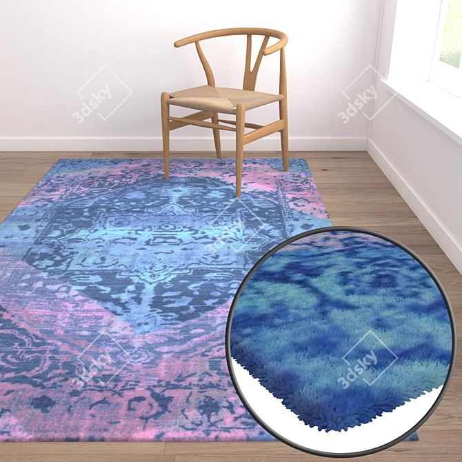 Luxury Carpet Set for Stunning Interiors 3D model image 5