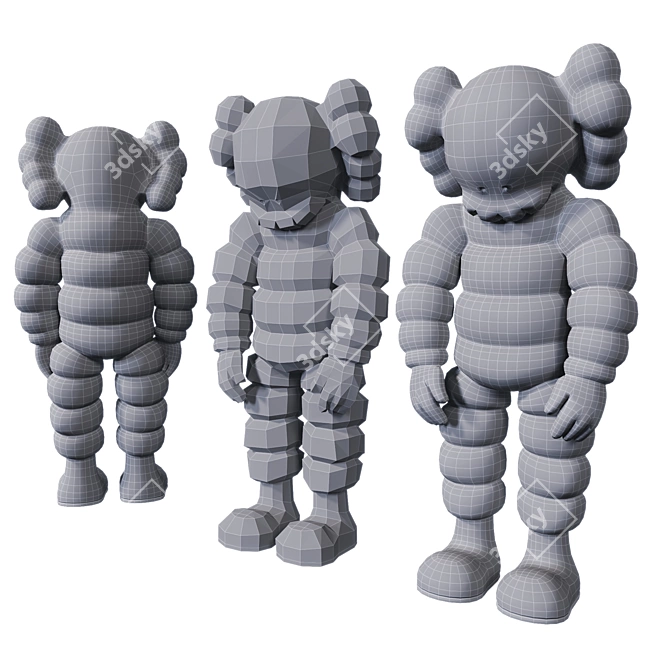 KAWS What Party: Set of 2 Companion Works 3D model image 5