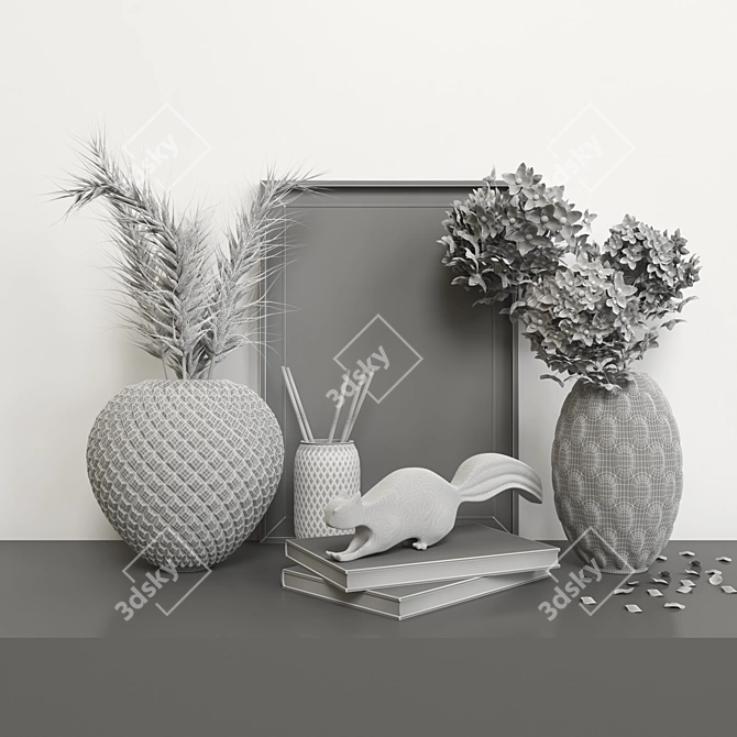 Elegant Decor Set 3D model image 4