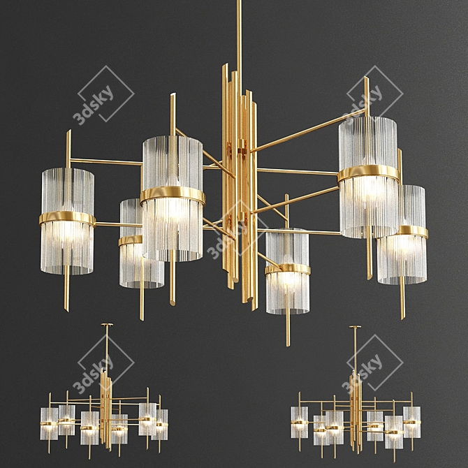 Luxury Chandelier Collection: Graceful Impression 3D model image 3