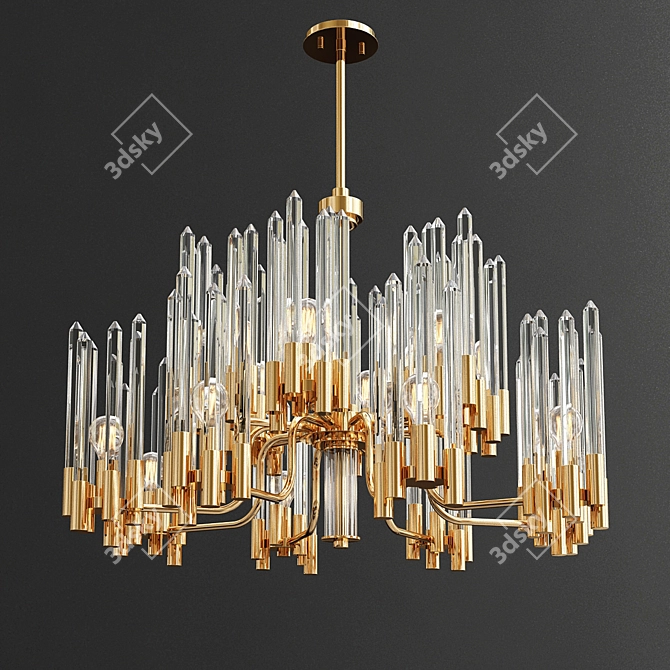 Luxury Chandelier Collection: Graceful Impression 3D model image 4