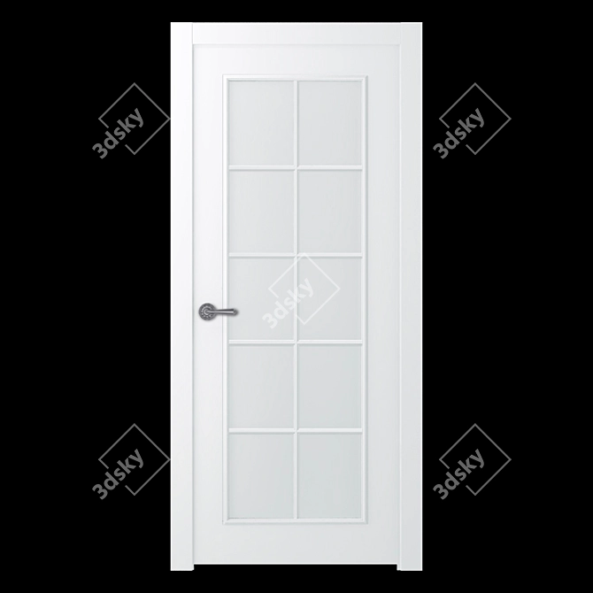 Elegant Lamira 1 Interior Door 3D model image 1