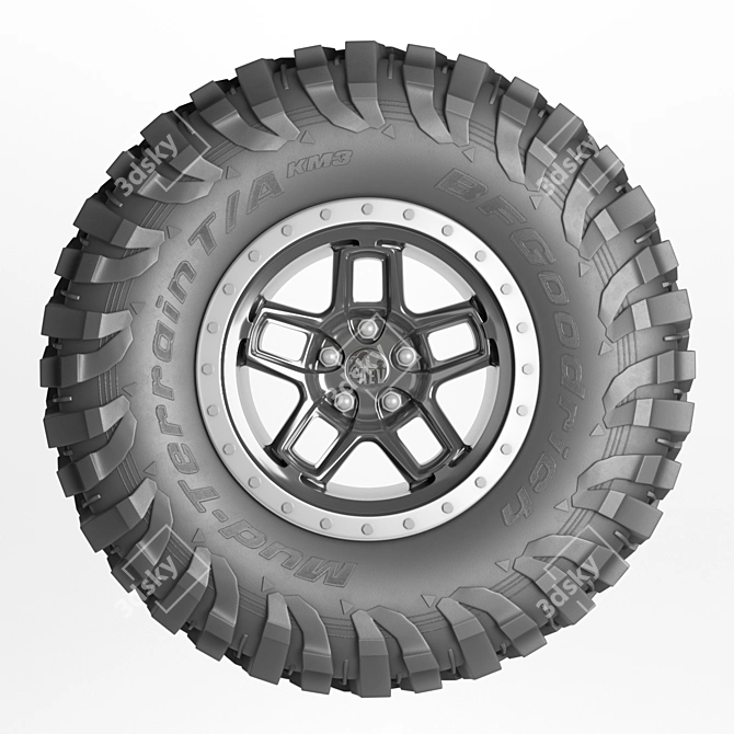 Rugged Performance: BFGoodrich Wheels 3D model image 2