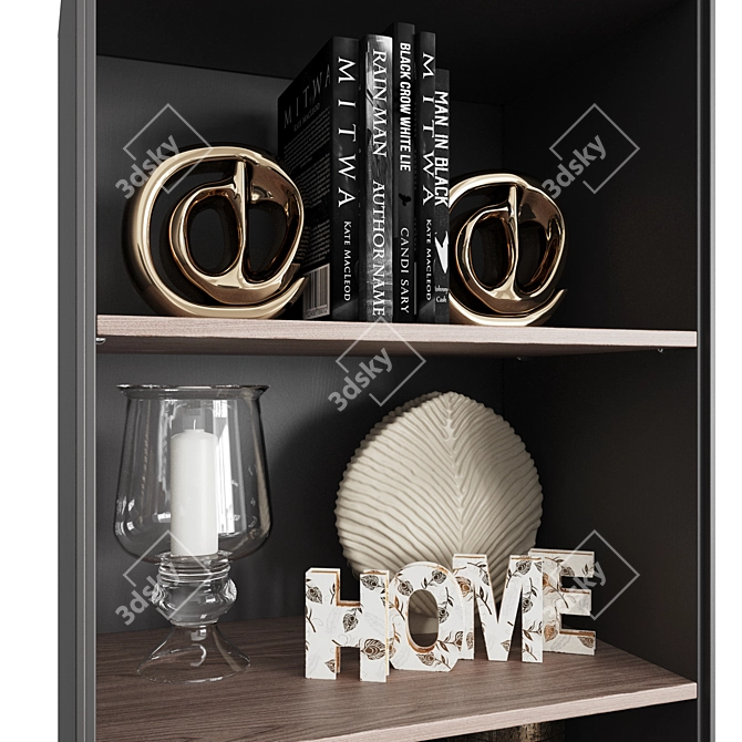 Verona Narrow Shelf - Stylish Home Storage 3D model image 2