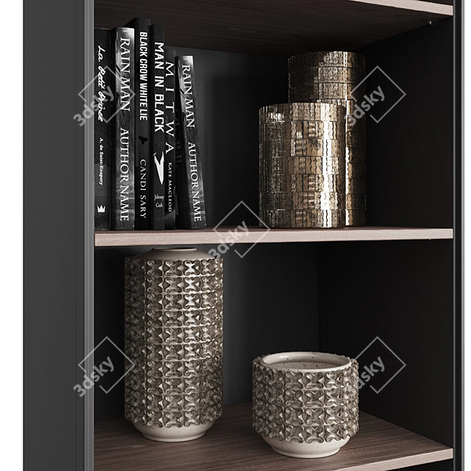 Verona Narrow Shelf - Stylish Home Storage 3D model image 3