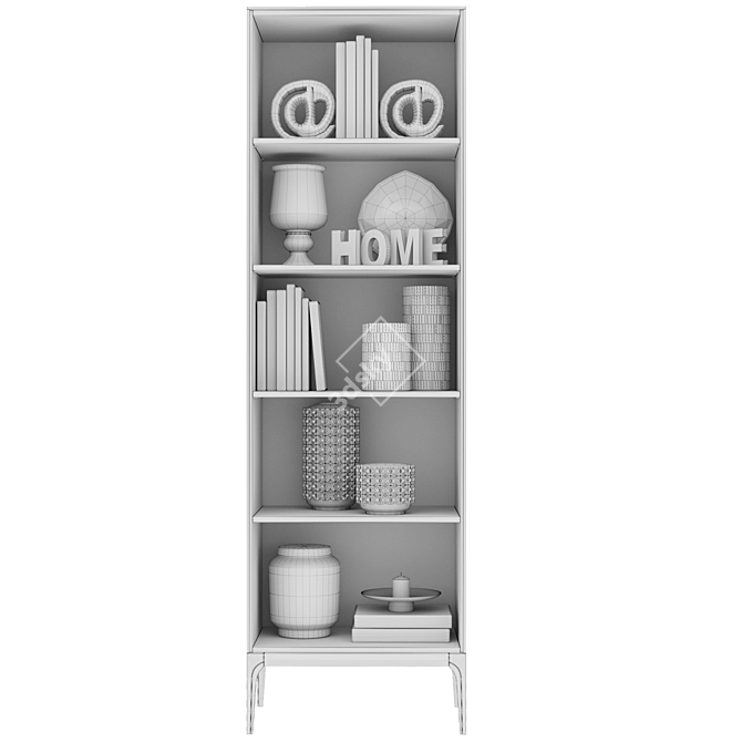 Verona Narrow Shelf - Stylish Home Storage 3D model image 5