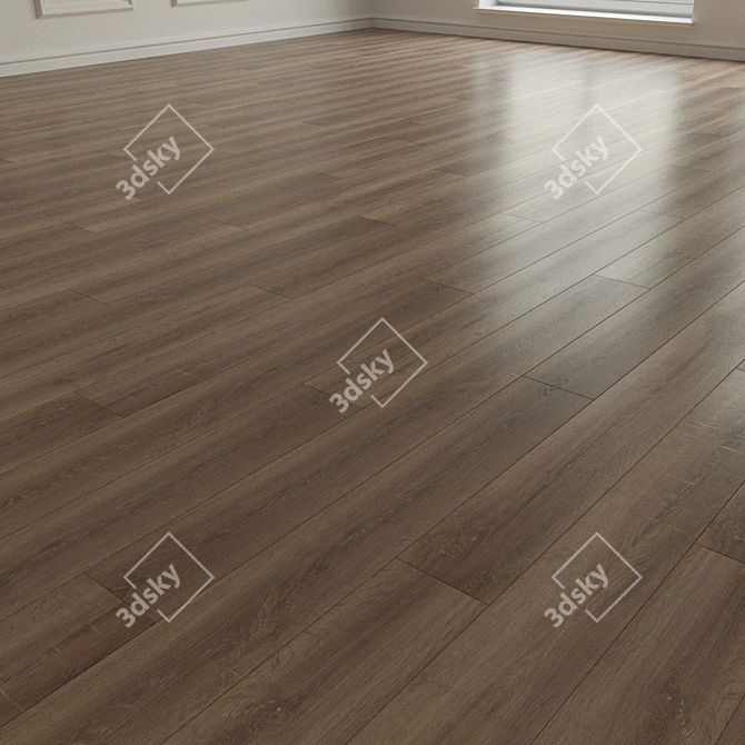 Oak Freeride Laminate Parquet 3D model image 2