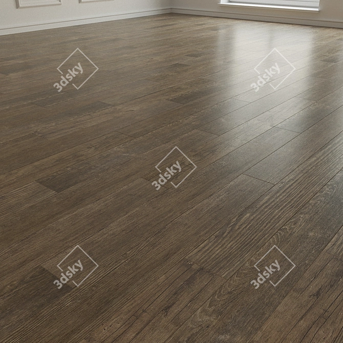 Title: Renoir Parquet 194: High-resolution Laminate Flooring 3D model image 2