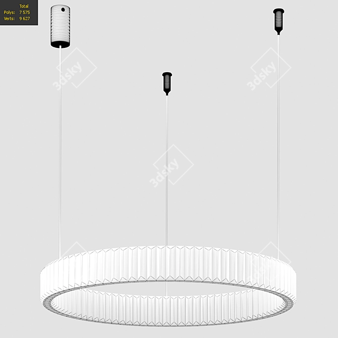 NEWPORT Gold Pendant Lamp 3D model image 2