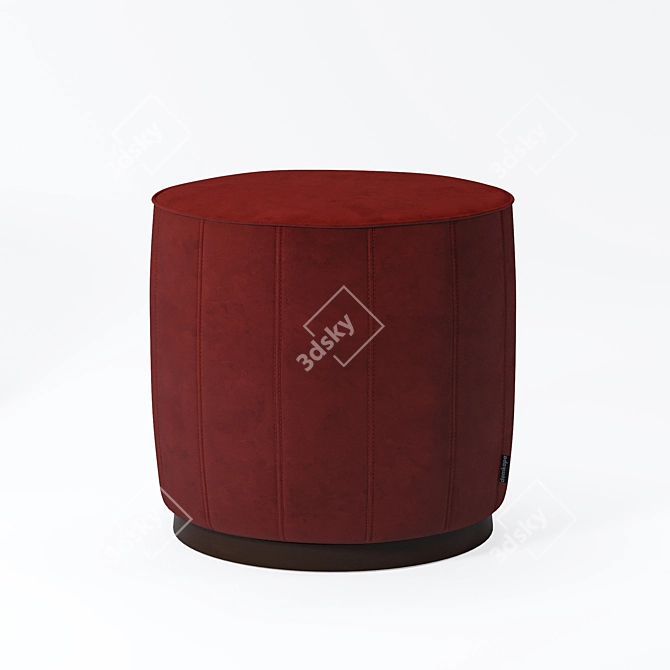 Elegant Low Pouf by Domkapa 3D model image 2