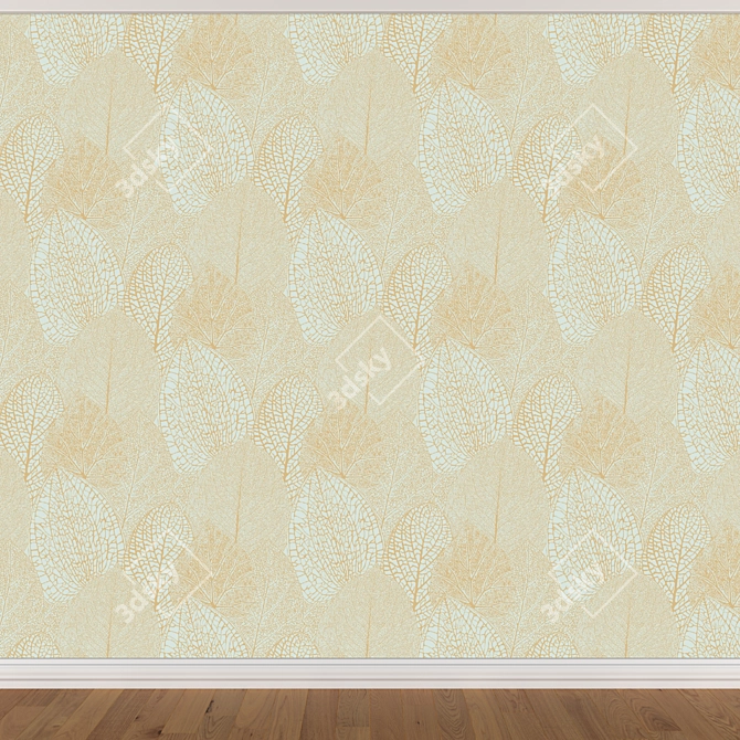 Seamless Wallpaper Set in 3 Colors 3D model image 3