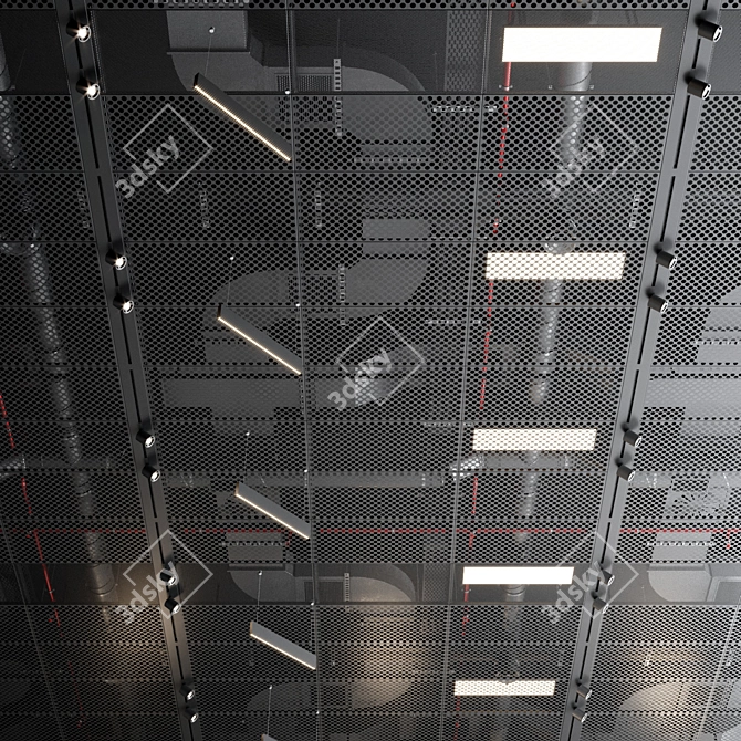 SAS International Industrial Ceiling 3D model image 6