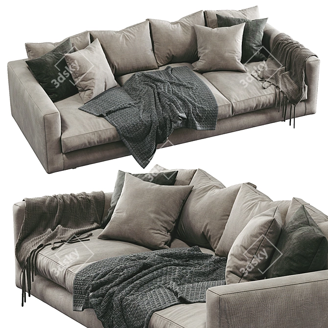 Luxury Malibu Sofa 3D model image 2