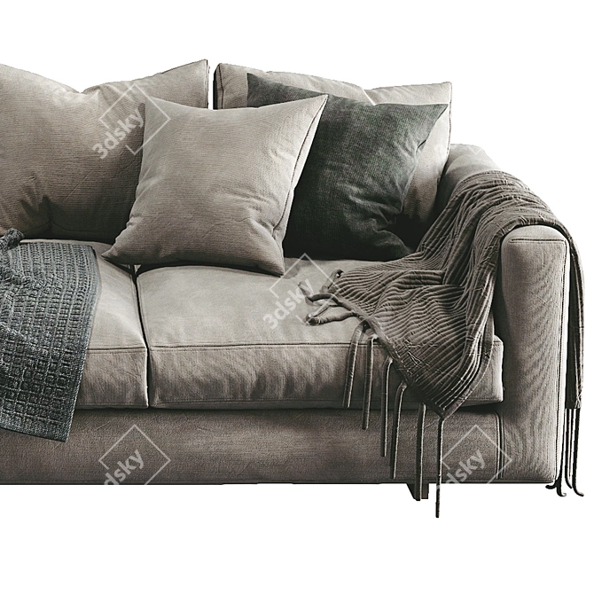 Luxury Malibu Sofa 3D model image 3