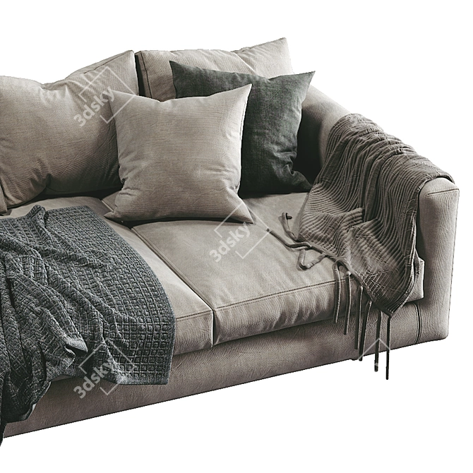 Luxury Malibu Sofa 3D model image 4