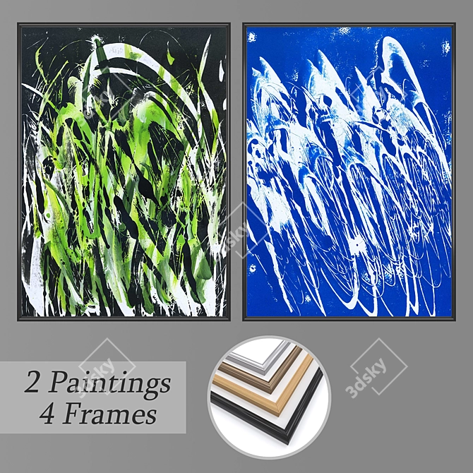 Versatile Wall Art Set: No 2342 3D model image 1