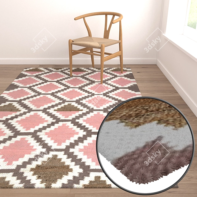 Versatile High-Quality Carpet Set 3D model image 5